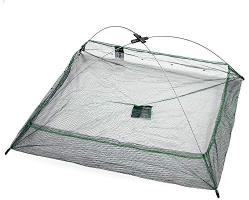 Zite Köderfisch-Senke mit Fluchtschutz und Schnellspann-System - Fischsenke/Köderfischsenke mit Flucht-Rand - 1x1m - Senke Angeln