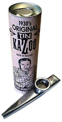 GEWA Kazoo 20 Stück im Karton, Metall silberfarben, einzeln verpackt