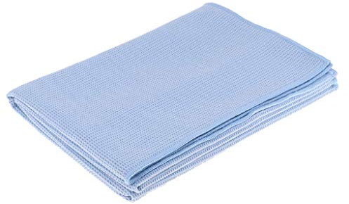 Tubayia Mikrofaser Yogamatte Handtuch rutschfest Yoga Matte Yogatuch für Pilates Fitness (Blau)