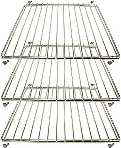 Spares2go Universal-Grillrost, verstellbar, Chrom, kompatibel mit Bush Ofen Herd & Grill (320 mm x 360-620 mm)