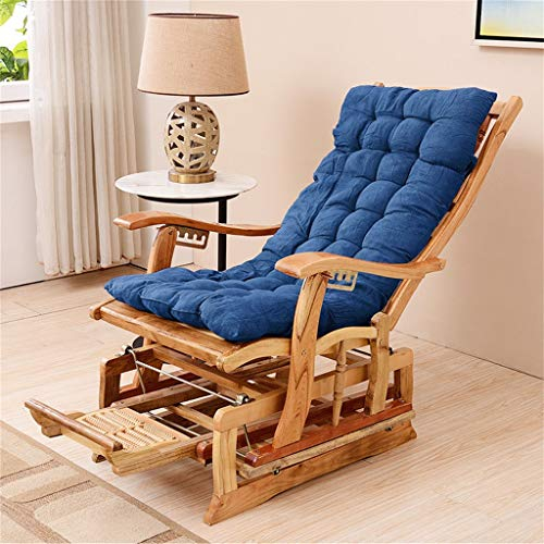 Liegestuhl Schaukel-Lounge-Stuhl Patio Zero Gravity Rocker Outdoor-Patio Garten-Liegesitz mit Kissen und Kissen ， Klappbares Fußmassagegerät Lager 200 kg