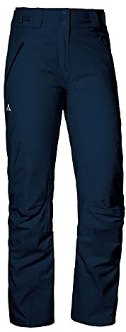 Schöffel Damen Weissach L, Wasser- und Winddichte Skihose, warme Schneehose mit Verstärkung gegen Skikantenschläge und Schneefang, Navy Blazer, 52