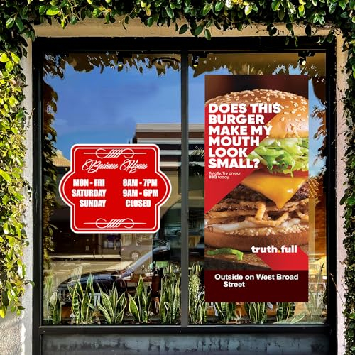 Anley Decalcomania per finestra personalizzata - Adesivo con immagine personalizzata in vinile per vetrine e altro - Colori fai da te, logo, caratteri - Forma personalizzata con taglio contorno