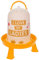 Kerbl Kunststoff-Tränke mit Füßen mit Griff und Bajonettverschluss, für Geflügel (Küken/Hühner/Enten) Orange (5,0 l)