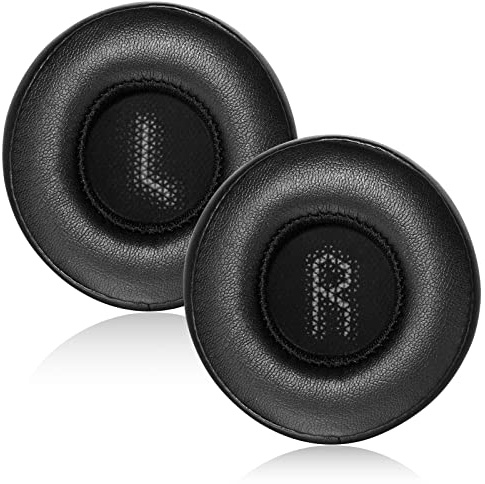 Yizhet Ersatz Ohrpolster für JBL E35/E45/E45BT, Premium Proteinleder & Memory-Schaum mit Kunststoffrahmen, Zubehör für JBL Kopfhörer (Schwarz)