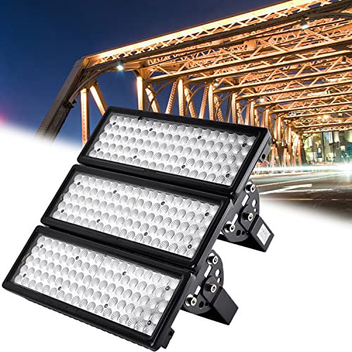 Proiettori a LED,faretti a LED da esterno 50W/200W/300W/400W con lampada a led proiettore super luminoso IP67 impermeabile illuminazione per esterni per giardino garage o campo sportivo,Warmwhite-300W