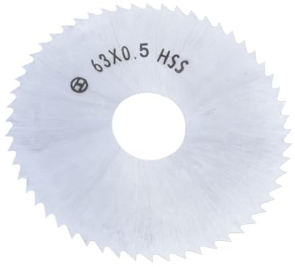SEIDER Mini-Kreissägeblatt 63 mm HSS-Stahl 72-Zähne-Radscheiben 16 mm Öffnung for Holz-Aluminium-Metallplatten-Schneidwerkzeug(63x0.8)