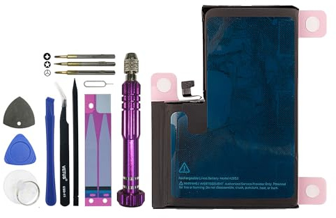 Batterie de rechange Vvsialeek A2653 compatible avec iPhone 13 Pro, Max, A2641, A2643, A2644, A2645, A2484 avec kit d'outils gratuit.