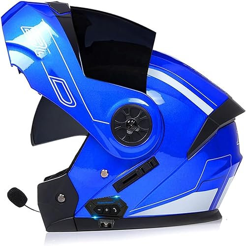 Bluetooth-Motorradhelme, Integralhelme, ECE-geprüfte Helme Mit Bluetooth-Gegensprechanlage, Klapphelme Mit Umlenkspiegeln, Modulare Helme Für Erwachsene