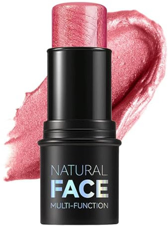 Blush Stick - Shimmer Rose Gold Blushers for Cheeks - Waterproof Cream Blush Stick - Lightweight Long-Lasting Cream Blusher for Mature Skin