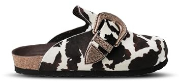 Genuins Huma Vegan Mujer - Zuecos de Vestir - Calzado de Moda extracómodo (Vaca - 37)
