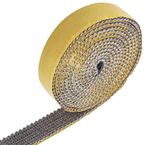 Joint Cheminée,Bande D'étanchéité pour Poêle,Joint Poele a Bois,Joint Insert Cheminée,Joint Plat Vitre Poele a Bois,Résistant à la Chaleur,Autocollant,pour Cheminées,Tuyaux de Poêle(2mm x 15mm x 2m)