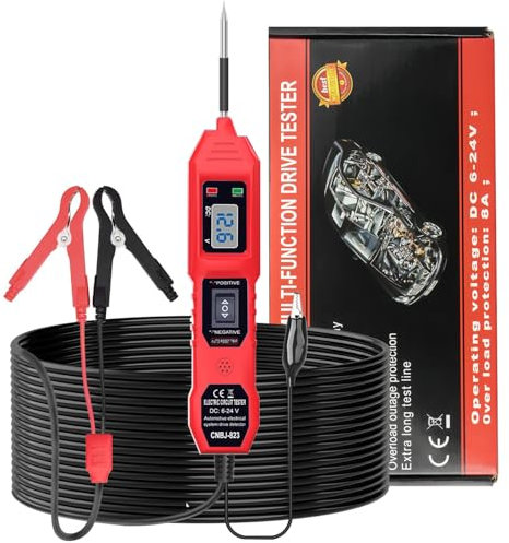 Automotive Circuit Tester, Multifunctional Car Circuit Tester Electrical System Diagnostic Tool With LCD Display, Car Gadgets, Professional Car Inspection Tool For Car SUV Motorcycle