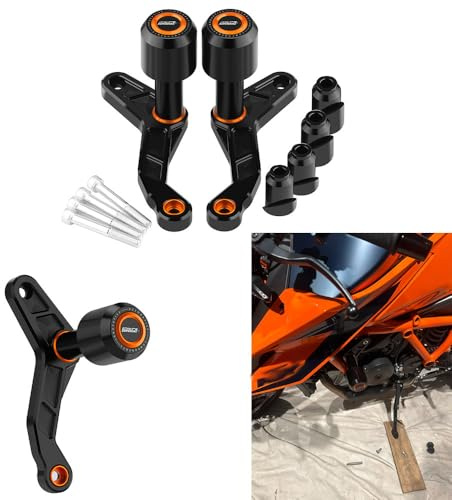 Protection contre les chutes de moto compatible avec 1290 Super Duke R RR 2020 2021 2022 2023 Frame Sliders 1290 Superduke R RR Patins de protection contre les chutes Cadre de moto Protection contre