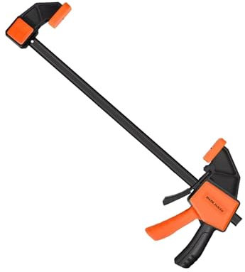 Ratchet Bar Clamp, Woodworking Projects Tool, Spreader Clamp Set, 12-Inch/300mm and 6-Inch/150mm Versatile Ratchet Design Quick Release Functionality for Manual Work Handmade Craft
