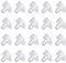 lasuroa 20pcs Clear Shelf Support Pegs, Cabinet Shelf Pegs Bookshelf Peg Support Pin Replacement for Kitchen Cabinets Bookshelves