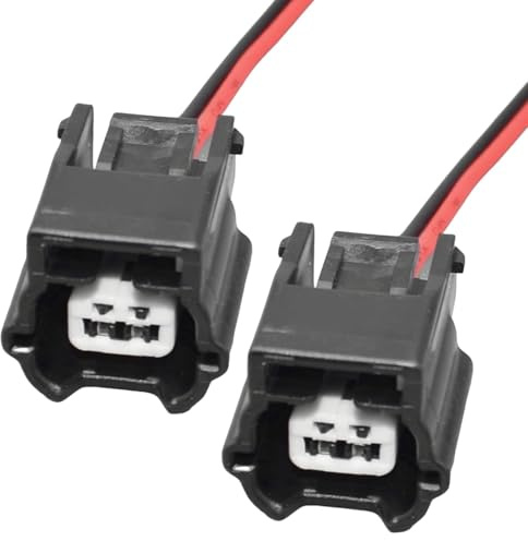 1 Pack Pre-Wired ABS Sensor Connector Plugs, 2-Pin Replacement for Nissan X-Trail Qashqai Juke (2)