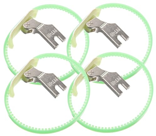 Gatuida 4 piezas Prensatelas de Acero Resistente para Máquina de Coser Industrial de Reemplazables para Costura Precisa Tejidos Ligeros Accesorios Duraderos para Ropa y Proyectos Textiles