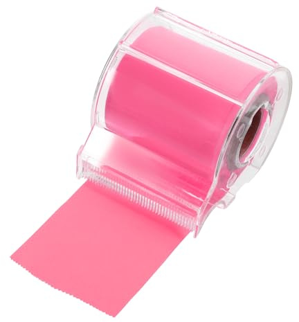 SUPVOX Rollo de Notas Adhesivas Multifuncional Cuaderno de Notas Portátil Cinta Adhesiva Color Rosa Fucsia Tamaño Compacto para Oficina Escuela y Uso Diario Práctico y