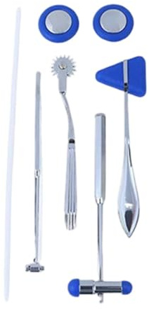 FashionCha Set di percussioni neurologiche Strumento diagnostico medico Martelli per riflessi Accessori, Blu