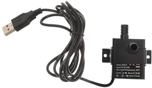 MINAOLULUS Mini Bomba Sumergible de Agua Dc5v sin Escobillas Bomba de Enfriamiento para Peceras y Fuentes Caudal Ajustable Ruido 1 Pieza Uso en Acuarios y Sistemas de Enfriamiento