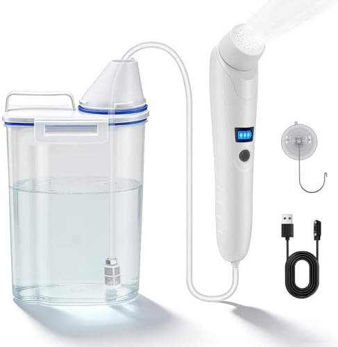 VeftBltrem Bidet Portable 3L, Douche Fesses Electrique, Bidet Portable, Bidet de Voyage, Bidet Mobile, Douche Intime avec Réservoir d'eau pour Toilettes, Camping, Extérieur