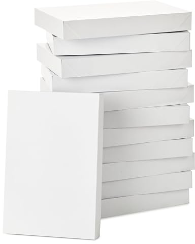 Hallmark stora presentaskar med lock (12 X-Large skjortlådor för tröjor eller morgonrockar) till jul, Hanukkah, helgdagar, fars dag, födelsedagar och mer