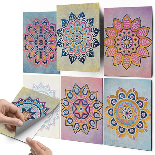 CREATISTO Fliesenaufkleber Fliesenfolie Mosaikfliesen - Aufkleber Folie für Fliesen I Klebefliesen Deko Folie für Fliesen in Küche u. Bad/Badezimmer (20x25 cm I 12 -Teilig)