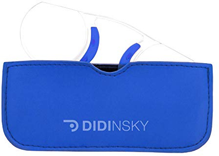 DIDINSKY Lunette Loupe sans Branche pour hommes et femmes. Lunettes de vue pour hommes et femmes vintage pour presbyte. Klein +2.5 – POMPIDOU