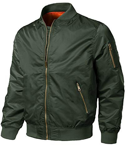 EKLENTSON Men's Long Sleeve Bomber Jacket Thick Winter Thermal,Casual,Coat | Windbreaker,Warm,Varsity,Jacket