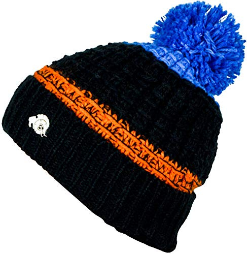 GUGGEN Mountain Wintermütze Mütze für Damen und Herren mit Bommel Strickmütze Bommelmütze Warme Classic Mützen Cap Mütze mit leichtem Fleecefutter K109