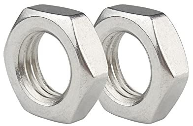 316 Edelstahl flache dünne Sechskantmutter, Verschlussschraube, M4M5M6M8M10M12M14M16-M30-M12*5pcs