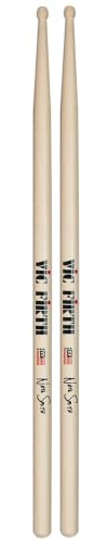 VIC FIRTH SNS Signature Series Nate Smith Drumstick | Hickory-Holz mit 7A-Griff und Barrel-Spitze für Jazz, Fusion und Artikulation