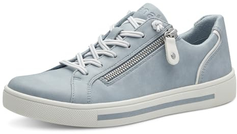 Jana Damen Sneaker flach mit Reißverschluss Vegan