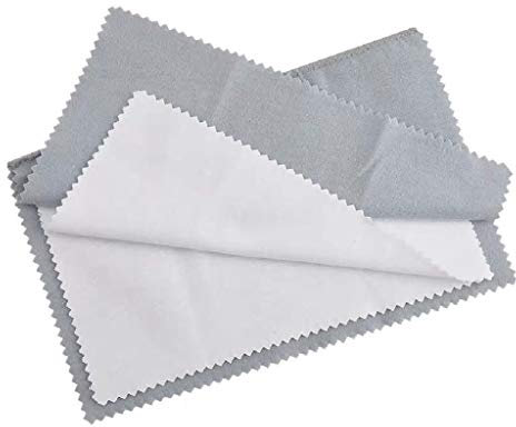 YANGLY Chiffon d'argent Pur Coton Grands Chiffons de Nettoyage de Bijoux Or Argent Platine Bijoux Argenterie Dissolvant de ternissement Gardez Les Bijoux Brillants