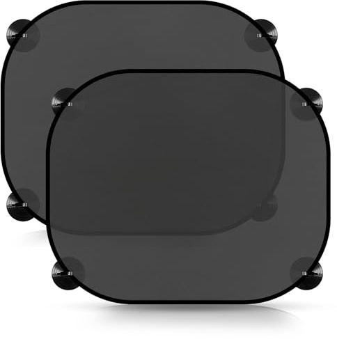 Sonnenschutz Auto Baby UV Schutz,2 Stück Sonnenschutz Auto Kinder,Universal Auto Sonnenblende Seitenfenster,Auto Fenster Sonnenschutz mit 8 Saugnäpfen,Autoscheiben Sonnenschutz 44 x 36 cm