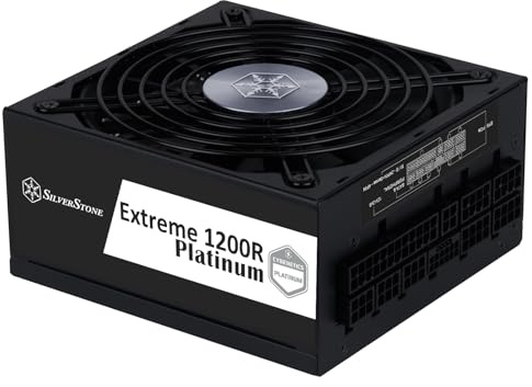 Silverstone Extreme 1200R Platinum Alimentation électrique SFX-L Cybenetics Platinum 1200W entièrement modulaire PCIe 5, SST-EX1200R-PL