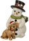 Goebel Figurine de Bonhomme de Neige Mon Cher Cher Cher ami – Bonhomme de Neige Noël
