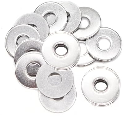 40 Piezas Arandelas Planas, Arandelas de Acero Inoxidable M6X20MM, Arandela Plana Ala Ancha para Tornillos, Tuercas, Varilla Roscada