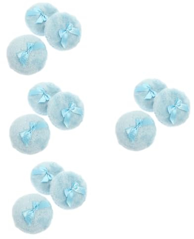 MAGICLULU 12 Stk -puder Quaste Körperpuderquaste Puderquasten Abschminkpads Kleine Puderquaste Weißes Make-up Puffs Puderquaste Runden Trockener Hauch Plüsch- Kleinkind