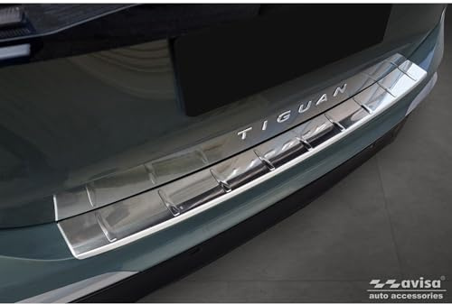 Avisa Edelstahl Heckstoßstangenschutz passgenau | kompatibel mit Volkswagen Tiguan (CT1) 2024- - Silber