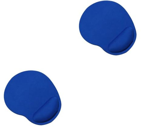 Operitacx 2stücke Ergonomisches Mousepad Mit Handballenauflage Rutschfestes Design Für Büro Und Gaming Leicht Und Tragbar Blau