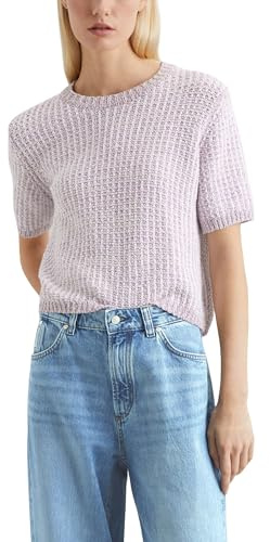Marc OߴPolo Denim Jersey de manga corta Mujer Loose fit, Morado (Light Purple Multi 01), XL