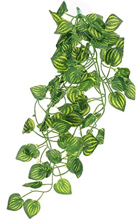 TOGEVAL Terraumpflanze Fälschte Reptilienrankenpflanze Terrarium-landschaftsranke Dekor Für Eidechsen Geckos Käfig Imitiert Zubehör