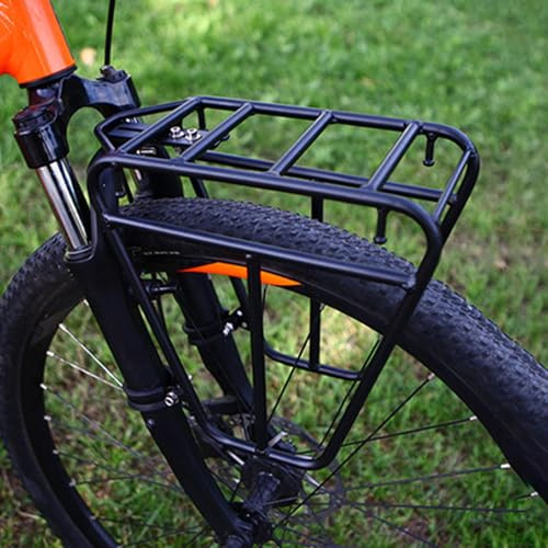 Einstellbarer Vorderrad Gepäckträger Mit Schnellverschluss Für Mountainbike, Hollandrad Und Rennrad - Frontgepäckträger Für Touren