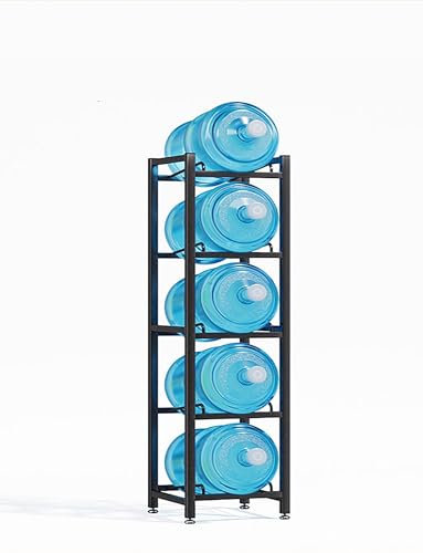 Supporto per brocca d'acqua da 5 galloni per 2-20 bottiglie senza oscillazione, robusto, spesso supporto per bottiglie d'acqua per casa, ufficio, cucina, magazzino, garage (35 x 35 x 56 cm/14 x