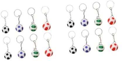 Abaodam 2 Set Chiave Di Calcio Di Simulazione Portachiavi Sportivo Portachiavi Da Calcio Per Bambina Gadget Sportivi Decorazione Chiavi Ciondoli Pendenti Fai Da Te Metallo 8 Pezzi * 2