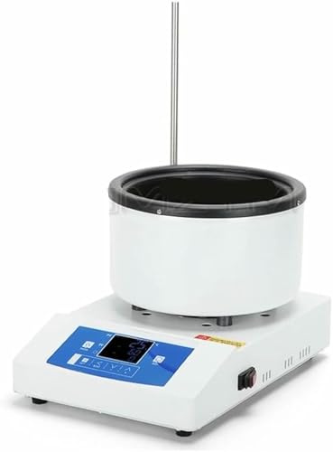 BTOIASYHF Bain-Marie, 1000 ML / 2000 ML D'agitateur Magnétique Intelligent Chauffage Électrique Chauffage Numérique Eau Et Bain À Huile À Température Constante 50-2000 TR/Min, pour L'expérience