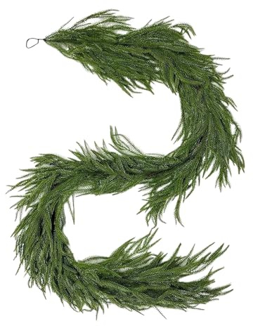 Künstliche Weihnachtsgirlande,Naturgetreue Tannengirlande,Kunststoff Künstliche Tannengirlande,Für Kamin Treppengeländer Baum Tür Tisch Wand Terrasse