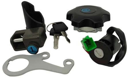 Serratura Accensione Moto Per Suzuki DRZ400 Per DRZ400S Per DRZ400SM 2000-2023 Interruttore A Chiave Accensione Tappo Serbatoio Carburante Chiave Blocco Casco